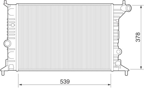 MAGNETI MARELLI radiatorius, variklio aušinimas 350213274000